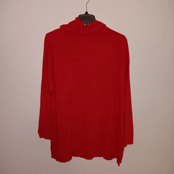 Venezia lane Bryant jeans women's tunic sweater size 22/24 red long slee… - Picture 4 of 6
